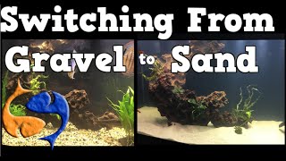 Switching Your Aquarium Substrate From Gravel To Sand 125 Gallon Aquarium Overhaul [upl. by Rafter]