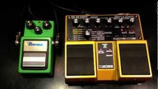 Vintage Ibanez TS9 vs Boss OD20 [upl. by Shir]