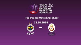 Fenerbahçe Opet – Galatasaray Çağdaş Faktoring ING Kadınlar Basketbol Süper Ligi 3Hafta [upl. by Leighton]