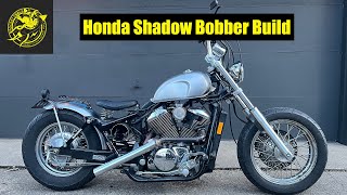 Honda Shadow Bobber Build [upl. by Ronoel176]