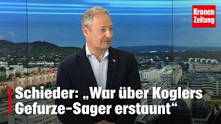 Schieder im TVTalk „War über Koglers GefurzeSager erstaunt“  kronetv NEWS [upl. by Schram680]