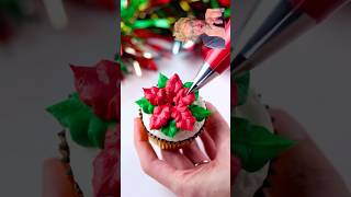 How To Make Christmas Cupcake shorts cupcakes howto [upl. by Arodoet]