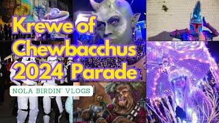 LIVE Krewe of Chewbacchus 2024 FULL Parade  New Orleans La [upl. by Limaa]