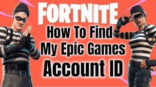 How To Find Your Epic Games Account ID fortnite [upl. by Nyleahs269]