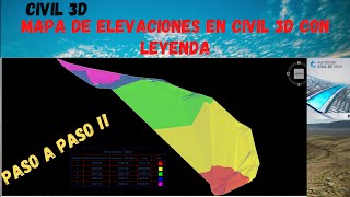 ANÁLISIS DE ELEVACIÓN Y LEYENDA EN CIVIL 3DPASO A PASO [upl. by Ahsoym167]