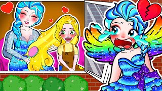 💔paper doll dress paper💔Rich Abandoned Elsa vs Poor Rapunzel Daughter and Mother I LT Paper Dolls [upl. by Keiryt]