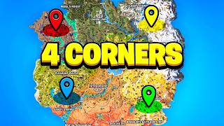 The 4 Corner Challenge in Fortnite Season 3 [upl. by Duane]