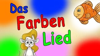 Farben lernen für kleinkinder deutsch  Das Farbenlied  lerne die Farben kennen  german color song [upl. by Okeim]