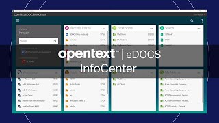 eDOCS InfoCenter New Modern Tiled Interface A solution that works the way you do [upl. by Anaiek]