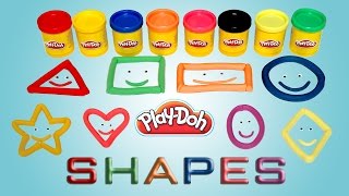 Learn Shapes Colors with PlayDoh  Videos For Children [upl. by Ahse]