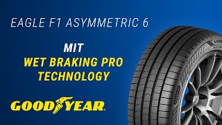 Goodyear Eagle F1 Asymmetric 6  Wet Braking Pro Technology [upl. by Eleumas60]