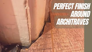 How to make perfect neat finish around door frames and architraves with laminate flooring [upl. by Neenwahs947]