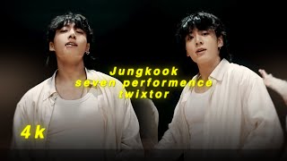 4k Jungkook seven performance twixtor clips [upl. by Ocirled]