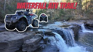 ATV Trail Ride To Incredible Waterfall  Arkansas Best ATV Trails [upl. by Clevey792]