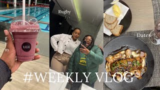 weeklyvlog  Gym Date nights Rugby Nights  Cooking Church and more… [upl. by Oivalf]