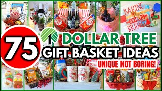 1 DOLLAR TREE GIFT IDEAS┃last minute GIFT DIYs amp BASKETS for 2022 🎄 [upl. by Season]