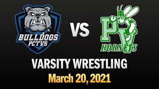 PCTVS Varsity Wrestling vs Passaic Valley 32021 [upl. by Herald998]