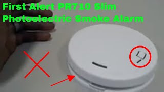 ✅ How To Use First Alert PR710 Slim Photoelectric Smoke Alarm Review [upl. by Sean84]