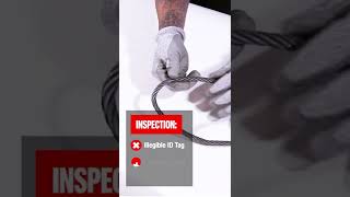 How To Inspect Wire Rope Slings shorts [upl. by Aric]