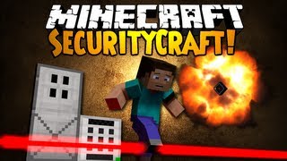 Minecraft Mod Showcase SECURITYCRAFT  Lasers and Mines [upl. by Belcher980]