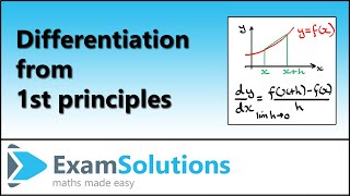 Differentiation from 1st Principles  Calculus by ExamSolutions [upl. by Hardden]