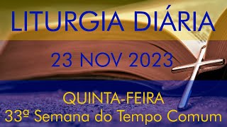 LITURGIA DIÁRIA  QUINTAFEIRA DA 33ª SEMANA TEMPO COMUM  FREI LUÍS MARIN  23 DE NOVEMBRO DE 2023 [upl. by Niki]