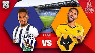 CROWD TROUBLE West Brom 02 Wolves  FA Cup WATCH ALONG Live Stream [upl. by Hussar901]