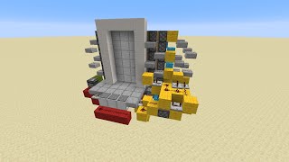 3x6 Piston Door No slime or honey blocks Explanation [upl. by Fritzie961]