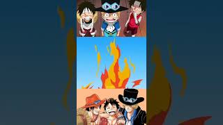 When ace alive luffy ace sabo onepiece shortvideo [upl. by Nerrol]