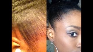 How to Lay Your Edges Like a RELAXER  Natural Hair [upl. by Yelak]