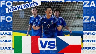 Highlights ItaliaRepubblica Ceca 65  Futsal  Qualificazioni FIFA Futsal World Cup 2024 [upl. by Godart]