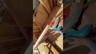 Corner diy framing carpentry woodwork shortvideo short [upl. by Nnylrebma]