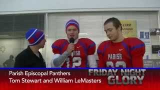 Parish Episcopal Tom Stewart and William LeMasters after Victory in 1st Round of Playoffs 11 14 2014 [upl. by Kyrstin667]