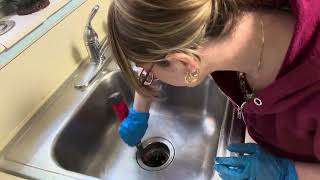 ASMR Cleaning Vlog🧽🧼🦠Deep Cleaning The Kitchen Sink ✨Requested✨ [upl. by Rehpoitsirhc15]