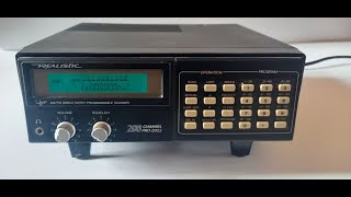 Realistic PRO 2022 My first real serious scanner radio early 90s [upl. by Idnic]