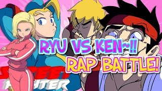 Android 18 reacts to Rap Battle Ryu vs Ken ANIMATED MUSIC VIDEO [upl. by Blunt]