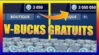 COMMENT AVOIR DES VBUCKS GRATUITEMENT  FORTNITE [upl. by Stacee]