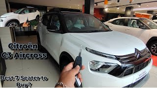 2024 Citroën C3 aircross  Max Variant  7Seater  Better than Creta  All Details  Aryan Kumar [upl. by Onfroi]