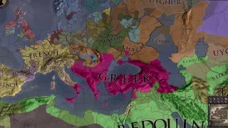 Crusader Kings 2 Time Lapse 769  1453 [upl. by Collum262]