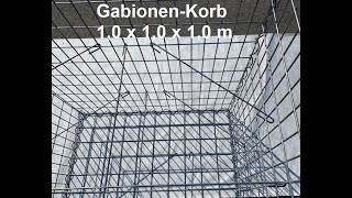 Gabionen selber bauen  Aufbau GabionenKorb von HSGabionen [upl. by Ellimac114]