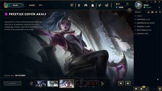 Forging Prestige Coven Akali Skin  Worlds 2023 Shop [upl. by Eiclud]