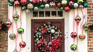 Christmas Door Decorating Ideas [upl. by Tamaru]