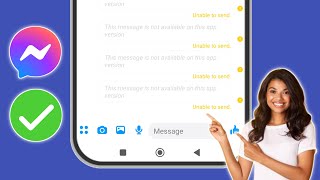 How to Fix Unable to send Message on Messenger Problem 2024 [upl. by Atwahs839]