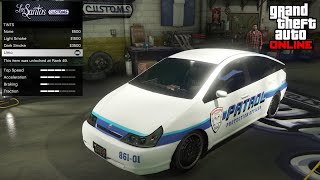 GTA Online  Karin Dilettante Merryweather Security Patrol Customization [upl. by Doykos442]