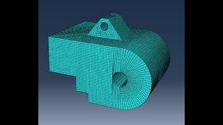 Abaqus meshing technique 4  Mesh in Hexa Elements [upl. by Godrich160]