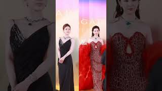 💗My two favorite stars are both beautiful ZHAO LUSI amp Liu Yifei at Red Carpet Bvlgari 2024 event [upl. by Fatma384]