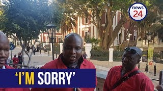 WATCH Floyd Shivambu apologises to Netwerk24 journalist [upl. by Sheng]