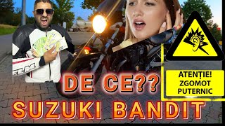 SUZUKI BANDIT MOTOVLOG PREA TARE URLA SOUND TO LOUD MAI TARE CA O HONDA CBR [upl. by Costanzia108]