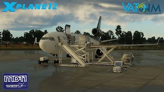 XPLANE 12 LIVE MD11 Airplane Repo UPS Style xplane12 [upl. by Ainattirb697]