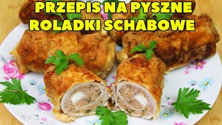 PRZEPIS NA PYSZNE ROLADKI SCHABOWE Z MIĘSEM MIELONYM ORAZ SERKIEM FETA  IDEALNE NA OBIAD [upl. by Audly204]